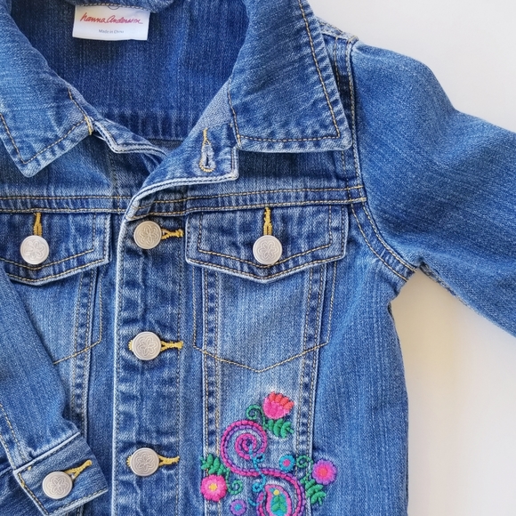 Hanna Andersson Jean Jacket Girls Size 2T - Picture 4 of 8